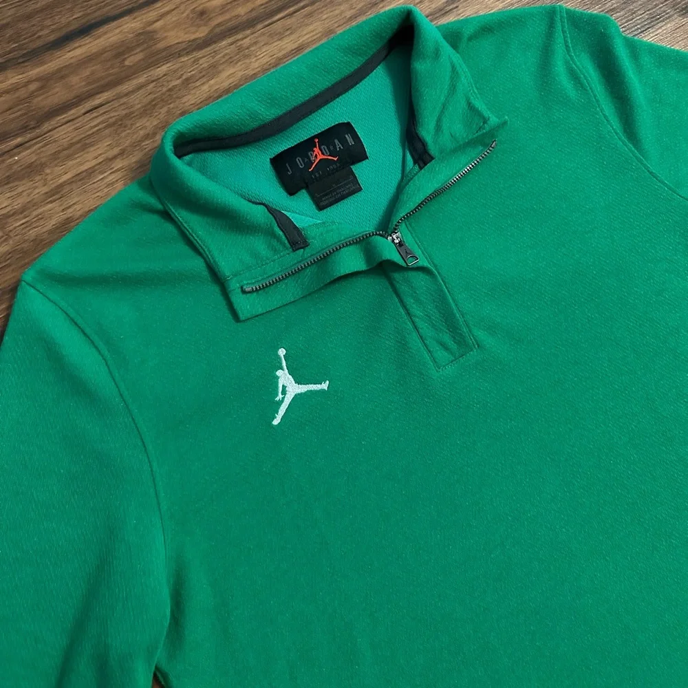 Jordan Green Long Sleeve Quarter-Zip Shirt